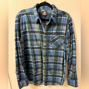 Quicksilver Men’s Flannel Button Down Shirt